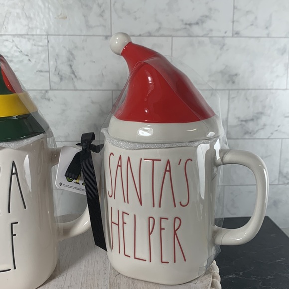 NWT Rae Dunn set of 2 Christmas mugs with lid - Picture 3 of 5